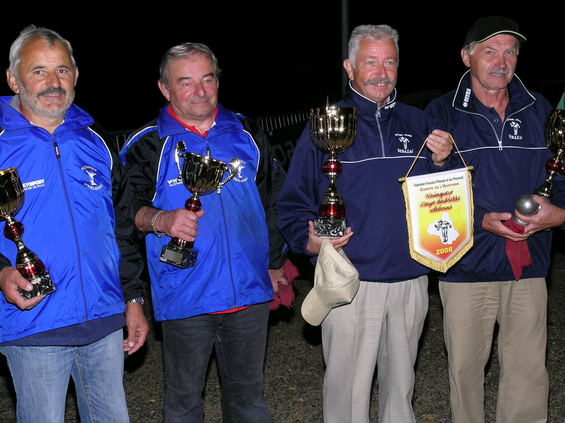Georges Bessières et Jean Terrisse (La Fouillade), Jacques Bonnafous et Louis Cure (Sébazac) Georges Bessières et Jean Terrisse (La Fouillade), Jacques Bonnafous et Louis Cure (Sébazac)
