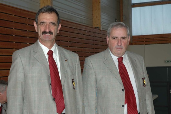 Michel Gantou (Président sortant) et Jacques Edouard (nouveau Président)