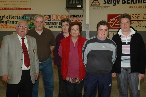 Lucien Manginot, Jacques Edouard (Président), Marie-Christine Salvat et les lauréates 2009 : Christiane Madeira, Nathalie Bujna et  Magali Camboulas