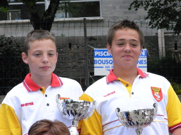 Champions Cadets Guillaume Férès - Jeremy Peyrot (Capdenac) Champions Cadets Guillaume Férès - Jeremy Peyrot (Capdenac)