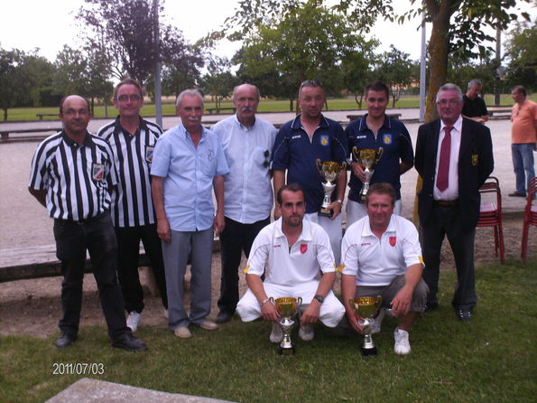 Champions et Vices champions 2011