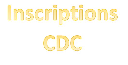 Inscription CDC