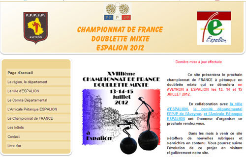 Le site évènementiel du France Doublette mixte d'Espalion