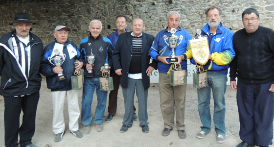 Lors de la remise des trophées