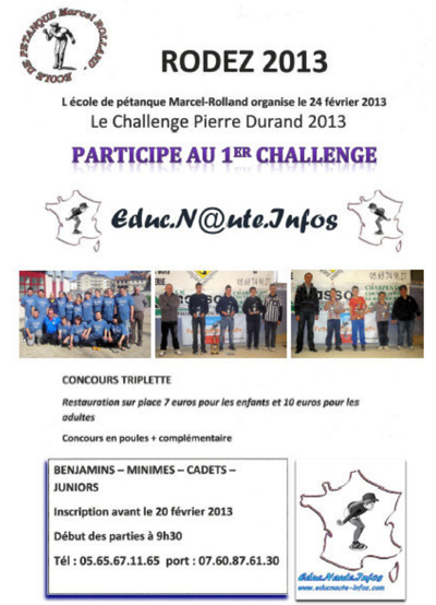 Challenge Pierre Durand 2013