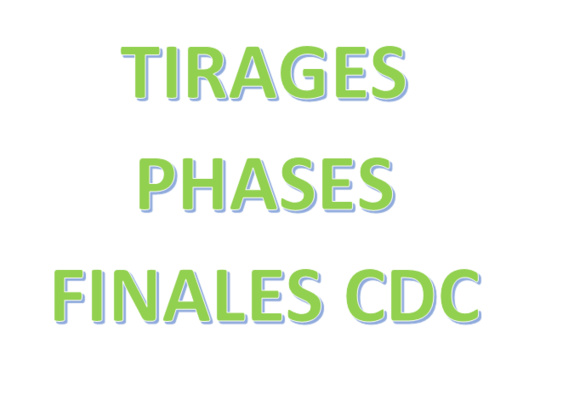 Tirages phases finales CDC 2021 Tirages phases finales CDC 2021
