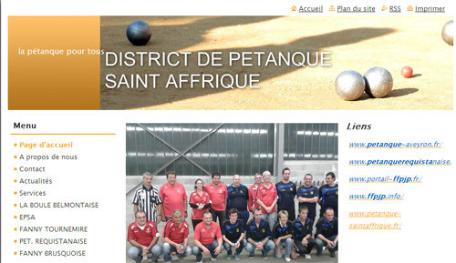 Site du district de Saint-Affrique