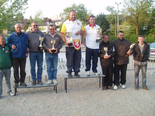 Le podium en seniors masculins