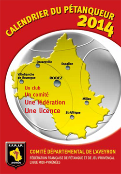 Calendrier du pétanqueur 2014