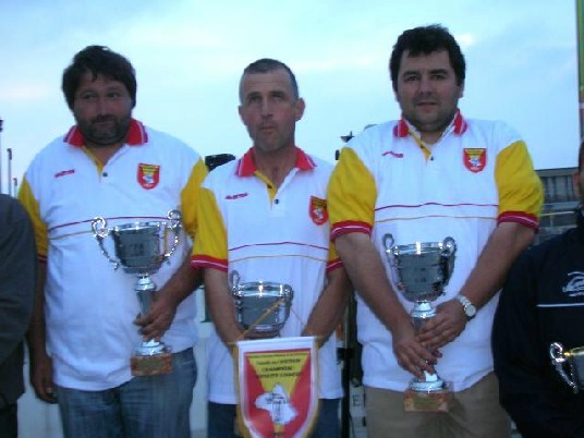 Marc Portier - Dominique Souyri - Pascal Marty (Villefranche) Champions seniors