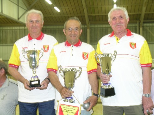 Henri Tesseire, Armando Baldo et René Lavabre les nouveaux champions vétérans