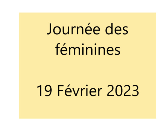 Journée des féminines