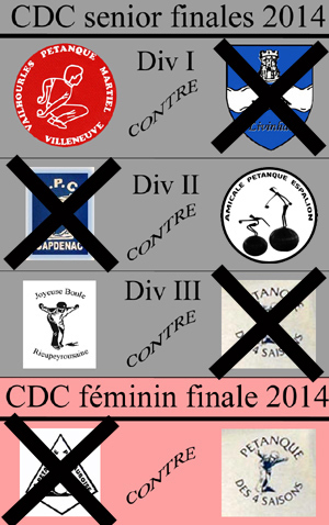 Finales CDC senior et féminin 2014 Finales CDC senior et féminin 2014