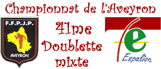 41me championnat de l'Aveyron Doublette mixte (màj25/03)