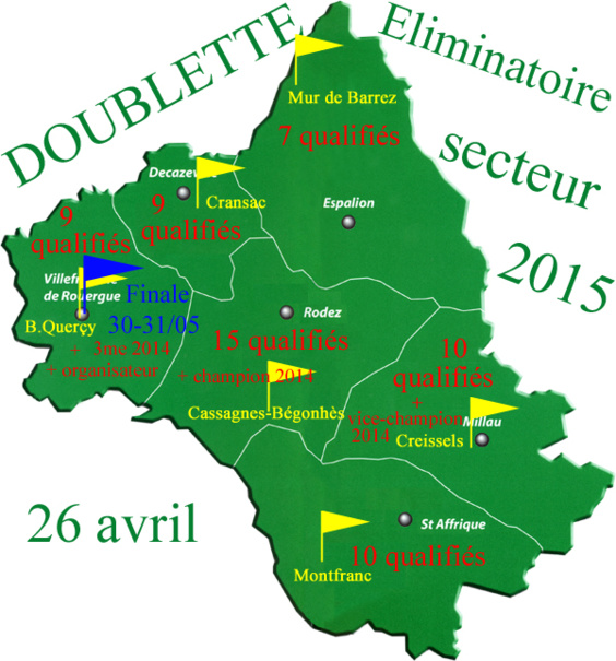Eliminatoire doublette (màj18/05) Eliminatoire doublette (màj18/05)