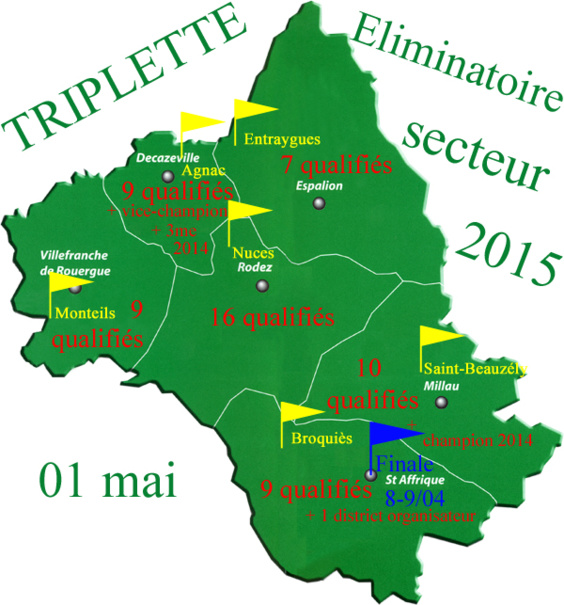 Eliminatoire triplette (màj01/05)