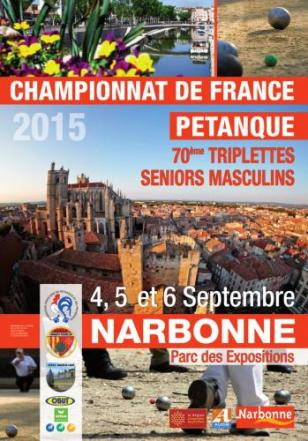 70me Championnat de France Triplette senior (màj06/09)