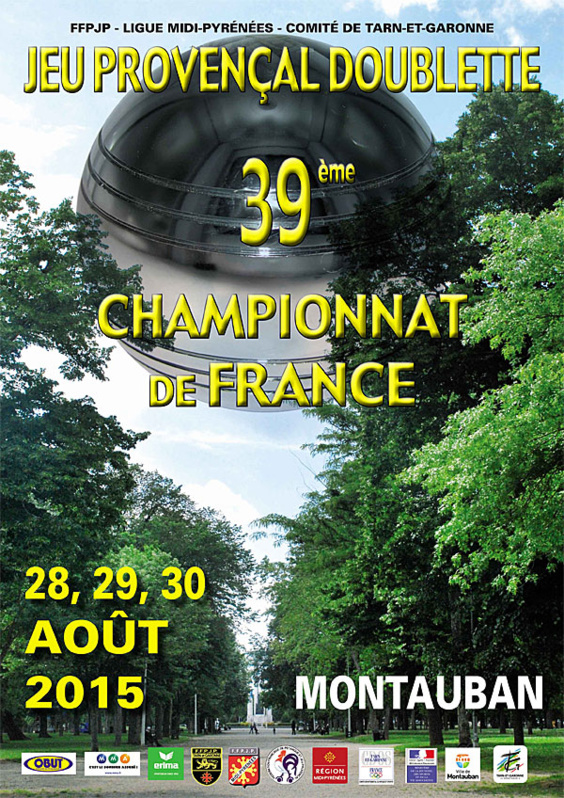 39me Championnat de France Doublette Jeu Provençal (màj28/08)