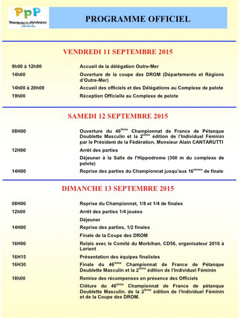 46me Championnat de France DS et 2ème Championnat de France TTSF (màj12/09) 46me Championnat de France DS et 2ème Championnat de France TTSF (màj12/09)