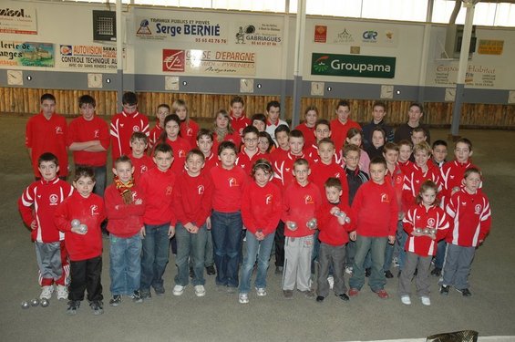 Championnat tête à tête jeunes du District de Rodez le 3 février 2008