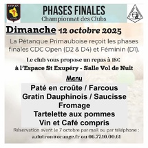 RESTAURATION - Phases Finales CDC