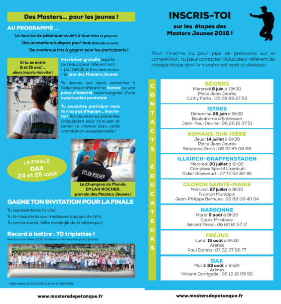 Master Jeunes 2016 Master Jeunes 2016