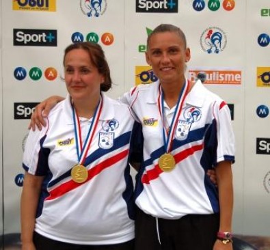 Les championnes de France 2008 : Florence Schopp et Angélique Papon (Ligue Auvergne)