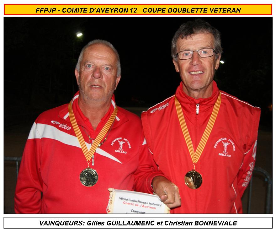 Coupe doublette vétérans 2018