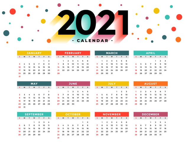 Mise à jour calendrier OCTOBRE 2021