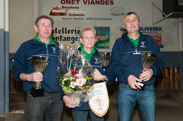 Champions: Jean-Claude REYNES / Monique ARNAL / Bernard CITERNESCHI (Sébazac PC)