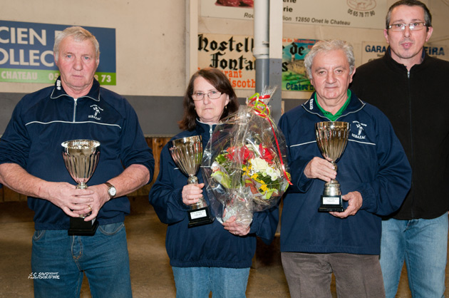 finalistes: Gérard CAULET / Françoise CAULET / André ROUTABOUL (Sébazac PC)