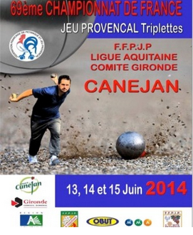 69me Championnat de France Triplette Jeu provençal (màj11/06)