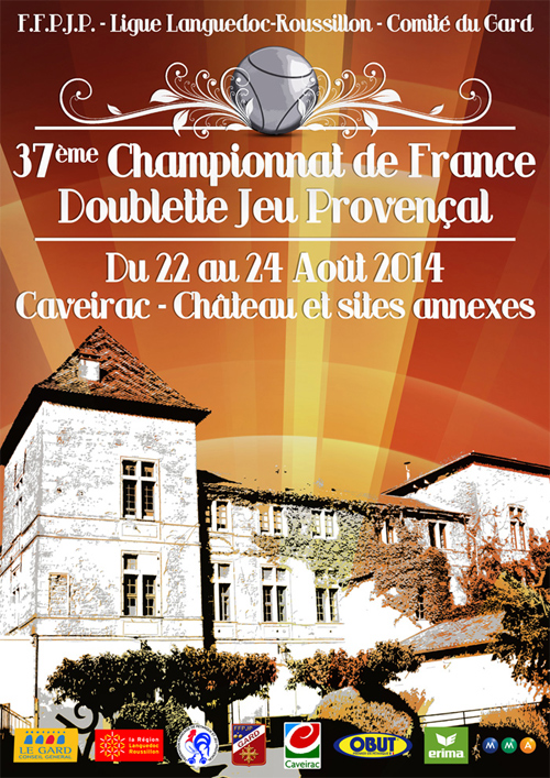 37me Championnat de France Doublette Jeu Provençal (màj20/08)