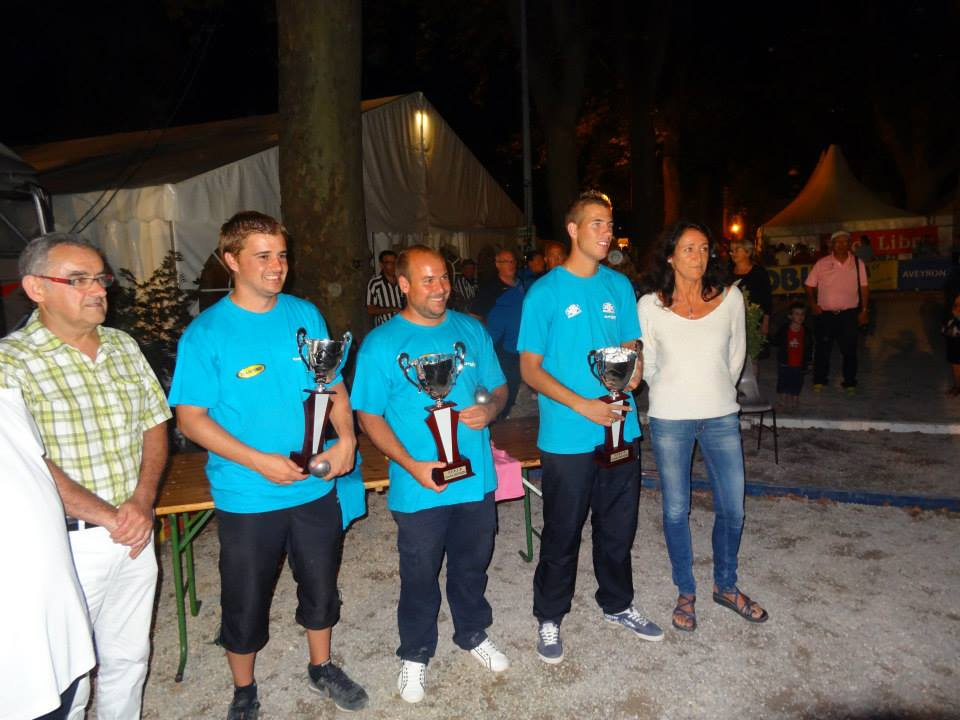 Romain Fournié, Stéphane Robineau et Dylan Rocher les vainqueurs!