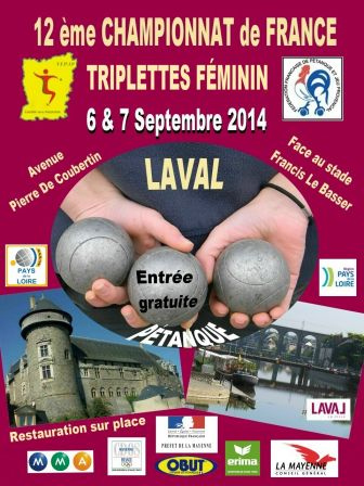 12me France triplette féminin