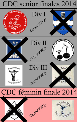 Finales CDC senior et féminin 2014