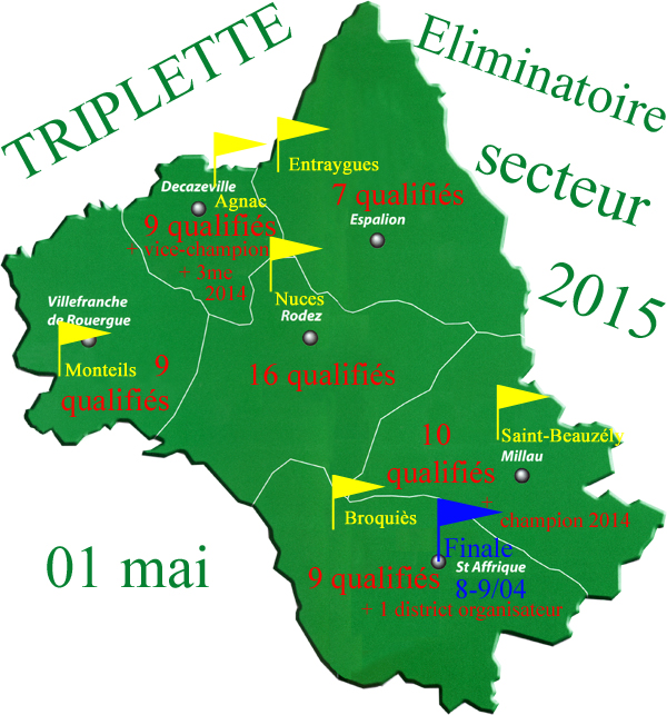 Eliminatoire triplette (màj01/05)