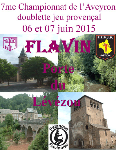 7me Championnat de l'Aveyron Doublette jeu provençal (màj15/06)