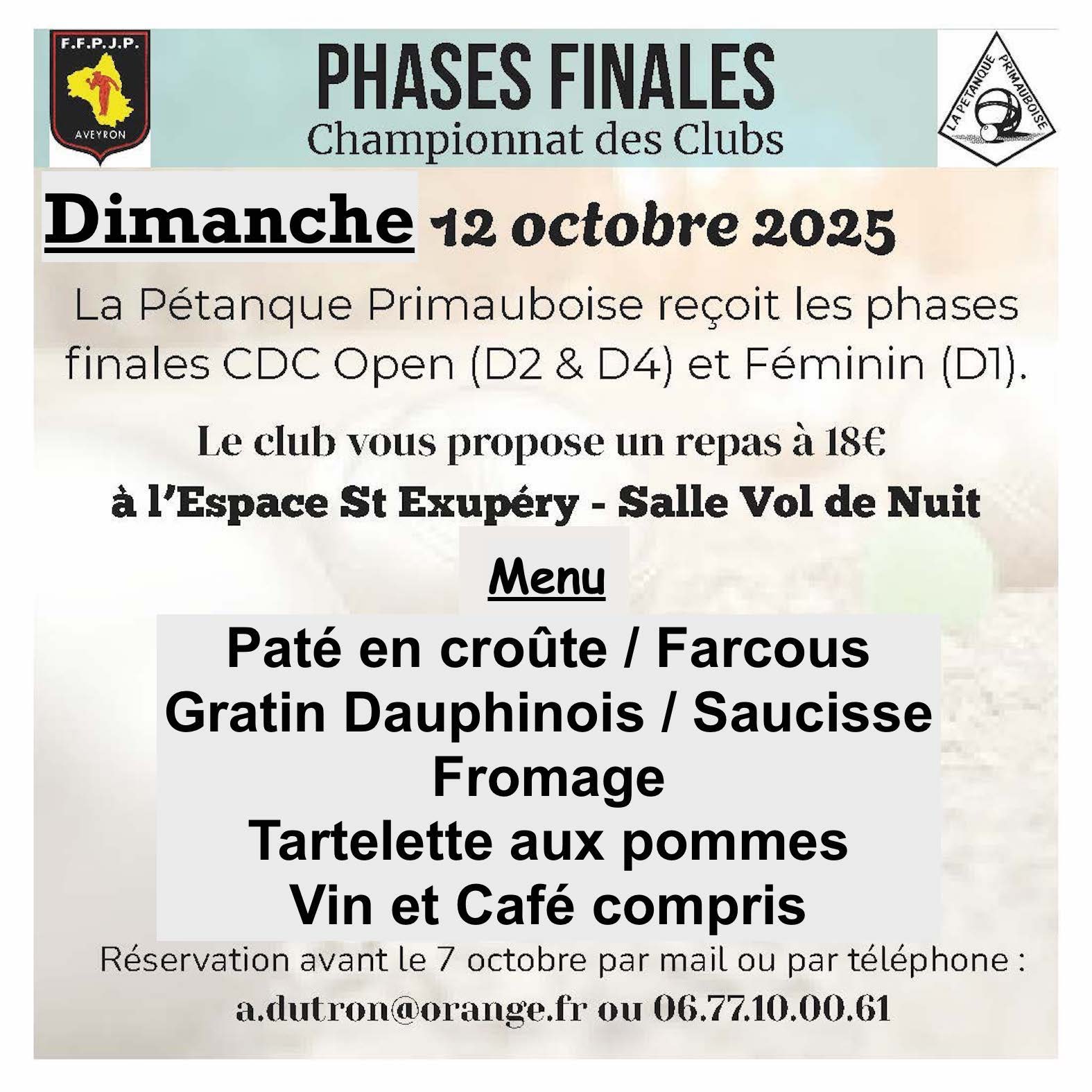 RESTAURATION - Phases Finales CDC