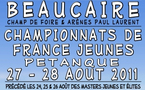 Championnat de France jeunes 2011, les résultats