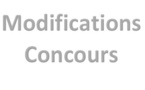 Modifications concours