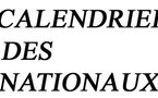 Les calendriers des nationaux