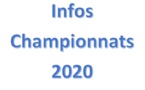 Info Championnats 2020