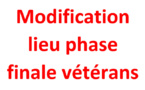 Modifications Phases finales CDC Vétérans