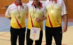 Champions Triplette Provençal 2025 - Ribeirinha Juan, Concalvez Didier et Lartigue Florent. Qualifiés pour le Championnat de France les 4, 5 et 6 Juillet 2025 à Saint Matin de Crau (13)