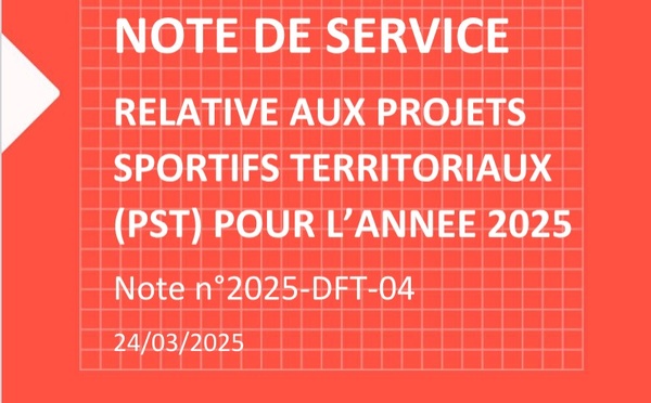 Projets Sportifs territoriaux 2025
